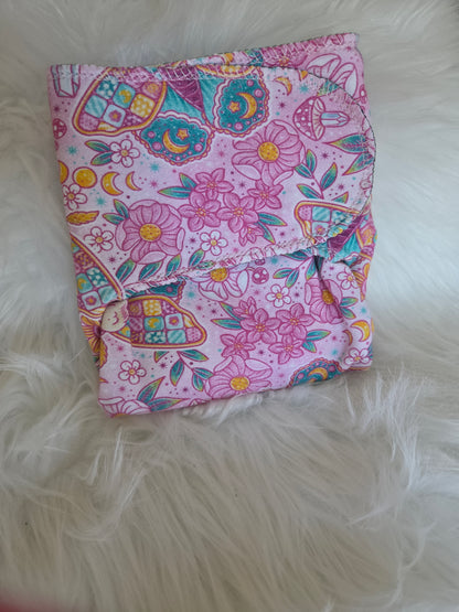 Quilted Moths Reversible One Size 2 Layer Preflat