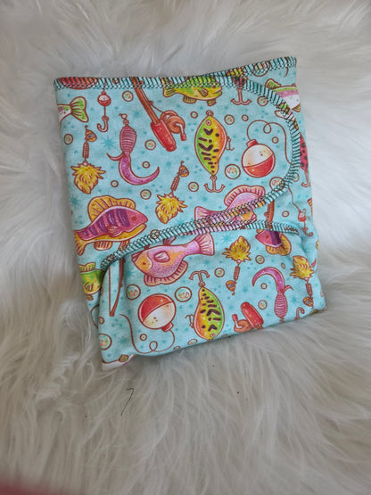 Gone Fishin'  Reversible One Size 2 Layer Preflat