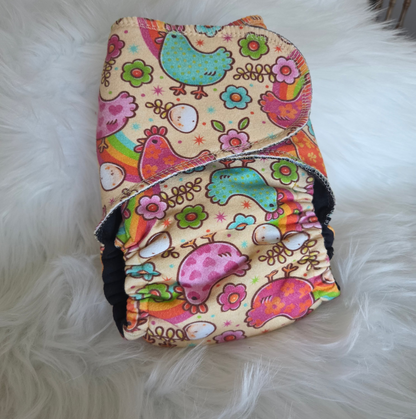 Retro Chickens Snapless Fitted 10-45lbs