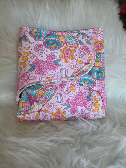 Quilted Moth Reversible One size 3 Layer Preflat NO BOOSTER