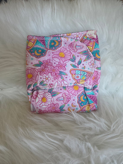 Quilted Moths Reversible NB 2 Layer Preflat