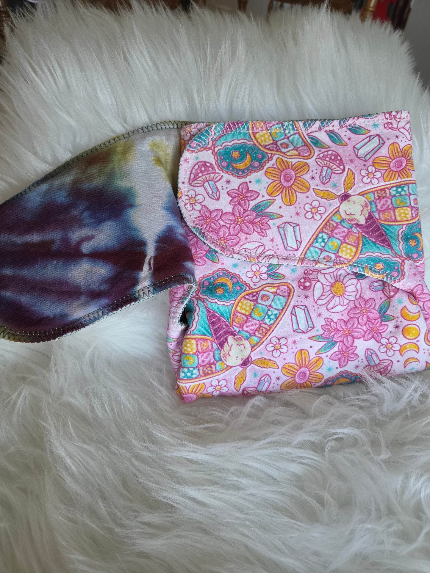 Quilted Moth Reversible One size 3 Layer Preflat NO BOOSTER